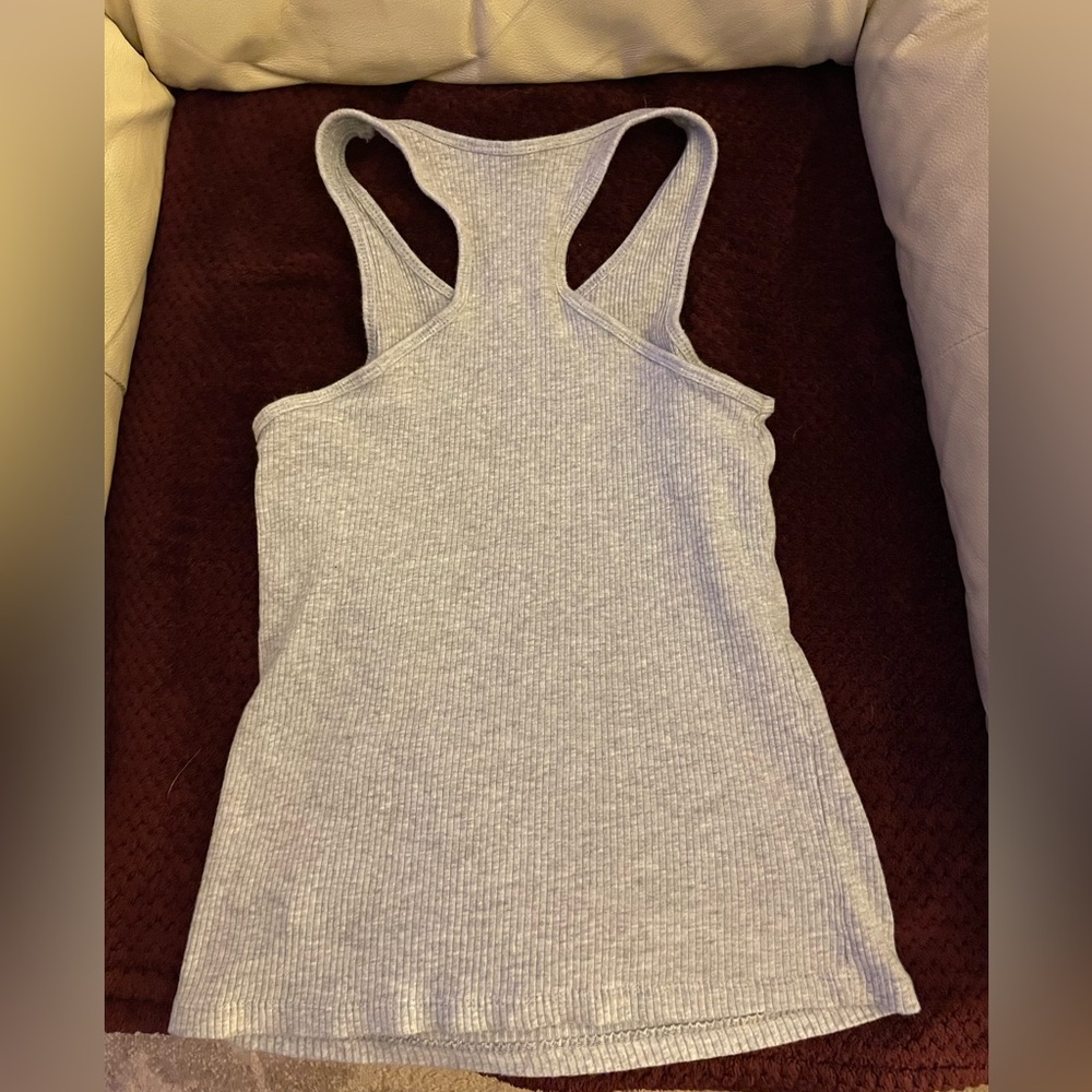 George Light Gray Women's Ribbed Tank Top - Picture 2 of 4